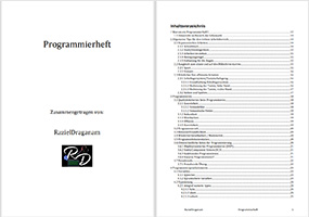 Ansicht Inhaltsangabe Programmierheft klein